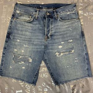 Distressed Jean Shorts